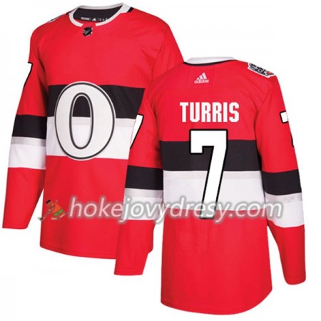 Pánské Hokejový Dres Ottawa Senators Kyle Turris 7 Červená 2017-2018 Adidas Classic Authentic